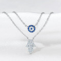S925 Sterling Silver Butterfly Moissanite Layering Necklace-0-47