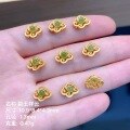 wholesale S925 Gold-Plated Silver Hetian Jade Bead Spacer Beads DIY Bracelet Accessories Jade Gourd Spacer Beads Stringing Accessories-0-2