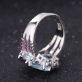 wholesale S925 Sterling Silver Designer Luxury Gemstone Ring, Banquet High-End Russian Style with Natural Gemstone-0-2