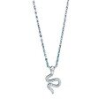 wholesale S925 Silver Exquisite Full-Diamond Snake Necklace, Luxe Design, Fashionable and Elegant for Women's Live Streaming-0-4