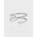 wholesale S925 Sterling Silver JT784 Korean Version Ins Small and Unique Design Minimalist Multi-Layer Wrapped Open Ring for Women-0-0