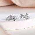 wholesale S925 Sterling Silver Bow Ear Studs High-End Designer Style European and American Fashion Jewelry-0-1