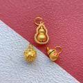 wholesale Metal material: 925 ancient method silver gold-plated accessories Enamel coin gourd, fortune turning pendant, abacus, pipa DIY jewelry accessories-0-1