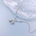 wholesale S925 Sterling Silver Maker's Fashion Happy Lily of the Valley Bell Pendant Minimalist Silver Bracelet Simple Niche Design Advanced Bracelet-0-2