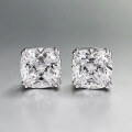 wholesale S925 Sterling Silver 9*9mm Fat Square High-Carbon Diamond Stud Earrings for Women, Hot Selling on AliExpress-0-0