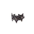 wholesale 925 Silver Vintage Five-Point Star Ring for Women, Korean Ins Fashion Retro Distressed Japanese-Style Open Star Ring-0-4