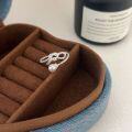 wholesale S925 Sterling Silver Bow Pearl Ring for Women, Fashion Minimalist Versatile Twist Ring, Japanese and Korean New Style-0-4