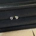 wholesale 925 Silver 1-Carat Heart Moissanite Stud Earrings D Color Moissanite Heart-shaped Earrings Cross-border Wholesale-0-2