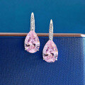 wholesale S925 sterling silver jewelry new pear-shaped 8*12 simple and stylish zircon stud earrings for cross-border dropshipping-0-0