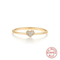 wholesale S925 Sterling Silver Diamond Wedding Ring, Geometric Ins Trendy Jewelry for Marriage Gifts-Style 4 7