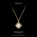 Sterling Silver Freshwater Pearl Necklace Women's Light Luxury Pendant-0-4