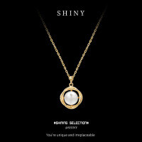 Sterling Silver Freshwater Pearl Necklace Women's Light Luxury Pendant-S925 Sterling Silver with Gold Finish and Freshwater Pearl  925 Silver