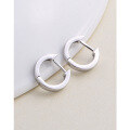 wholesale 925 Sterling Silver Hoop Earrings for Women, Minimalist Ear Cuffs, Unisex Simple and Advanced Ear Accessories-0-2