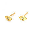 wholesale S925 Sterling Silver Zircon Evil Eye Ear Studs Fashion Exquisite Small Minimalist Design Elegant Earrings-0-4