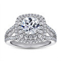 wholesale 925 Sterling Silver 2 Carat Cubic Zirconia Women's Ring Wedding Band-0-1