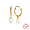 wholesale S925 Sterling Silver Pearl Drop Earrings, Cross-Border Bestseller, INS Style, Creative and Versatile Women's Earrings-0-0