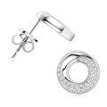 Sterling Silver Square Moissanite Stud Earrings for Women-0-20