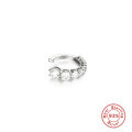 wholesale S925 Sterling Silver Ear Clip with Rhinestones, Trendy French INS Style Earrings-0-6
