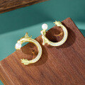 wholesale 925 Sterling Silver New Chinese Style Dragon Ear Studs, Light Luxury and Premium Summer Niche Sense-0-0