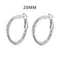 wholesale S925 Sterling Silver Geometric Twist Design Minimalist Niche Luxury Ins Style Plain Silver Women's Earrings-0-5