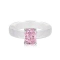 wholesale Metal material first, cross-border foreign trade gemstone ring for women, unique and distinctive crystal setting, 8A Radiant snowflake-cut colored zircon ring-0-6