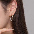 wholesale S925 Sterling Silver Star And Moon Tassel Earrings For Women, Wholesale-0-7