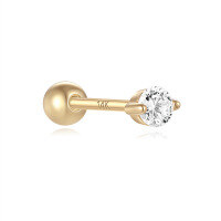 wholesale 14K Gold Cross-Border Hot-Selling Spiral Ear Bone Piercing Stud with Exquisite Diamond Accents-#2