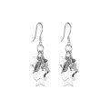 wholesale S925 Sterling Silver Tassel Star Earrings for Women, Luxurious and Elegant, Versatile and Slimming-0-4