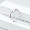 wholesale S925 Sterling Silver Minimalist Design Luxury Letter Zirconia Adjustable Open Ring Unisex Jewelry-0-3