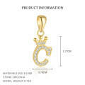 wholesale S925 Sterling Silver, Fashionable And Luxurious Crown Design With Zircon, Diy 26 English Letter Pendant Necklace, Versatile For European And American Styles-0-7