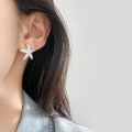 wholesale S925 Sterling Silver Fresh and Sweet Ins Style Niche Design Exquisite Full-Diamond Starfish Ear Stud M06632-0-0