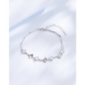 wholesale Silver Ginkgo Leaf Bracelet for Women, Minimalist Luxury Small Batch Design, Exquisite and Sophisticated "Three Lives with Ginkgo" Jewelry, New Collection-0-5