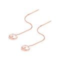 wholesale 18K gold, 14K rose gold, and 9K white gold fresh, sweet, and cute style accessories with diamond-studded ear threads, earrings, and one-piece drop shipping-0-4