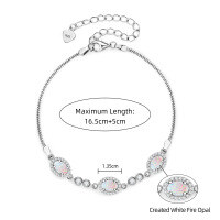 Sterling Silver Bracelet with Round Emerald-Like Gemstone, Vintage Style Clearance with Free Shipping-Style H [Clearance Sale with Free Shipping]  925 Silver