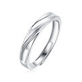wholesale 925 Sterling Silver Adjustable Love Couple Rings, Valentine's Day Gift for Girlfriend, Non-Tarnishing Rings-0-4