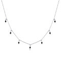 wholesale 925 Sterling Silver New Black Onyx Pendant Necklace, Ins Style Cross-Border Niche Luxury High-End Women's Choker-0-4