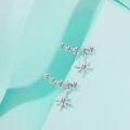 wholesale S925 Sterling Silver Moissanite Stud Earrings for Women, Eight-Pointed Star Earrings, Classic, Simple, Fashionable, Elegant, Personalized and Versatile-0-0