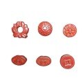 wholesale Metal natural imperial cinnabar peace and prosperity coin auspicious clouds six-syllable mantra lotus handmade DIY jewelry bracelet accessories-0-4