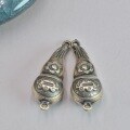 wholesale 925 Sterling Silver Ethnic Ancient Style Retro Small Gourd DIY Jewelry Accessories Antique Chinese-style Sweater Necklace Pendant-0-2
