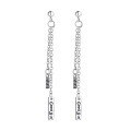wholesale S925 Sterling Silver Hip Hop Street Harajuku Chain Tassel Minimalist Earrings Trendy Creative Internet-Famous Earrings-0-4