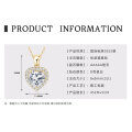 S925 Silver Geometric Square Pendant Necklace for Women-0-7