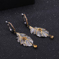 wholesale 925 Silver Italian Craft Jewelry Designer Earrings, Georgian Style Natural Gemstone Ear Drops-0-1