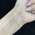 wholesale 18k gold petite luxury bracelet with 03 carat lab-grown pear-shaped diamond drop, available in stock-0-2