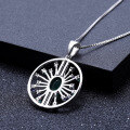 wholesale 925 Silver Designer Natural Gemstone Pendant with a High-End Vintage Feel, Green Agate Necklace Pendant-0-3