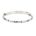wholesale 925 Sterling Silver Bamboo Joint Sliding Women's Bracelet Vintage Ethnic Style Antiqued Student Silver Bangle Literary Retro Jewelry-0-4