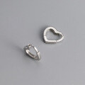 wholesale S925 Sterling Silver Hollow-Out Heart Ear Clasp Korean Version Small Fresh Heart-Shaped Temperament Summer Ear Accessories M00243-0-3