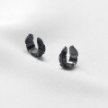 wholesale S925 Silver Korean Retro Hong Kong Style Feather Ear Climber Ear Cuff Unisex Ear Accessories M01321-0-2