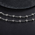 wholesale S925 Sterling Silver Full Diamond Universal Chain Versatile High-end Design Butterfly Collarbone Necklace-0-3