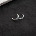 wholesale 925 Silver Minimalist Textured Lava Enamel Cold Tone Ring with Adjustable Opening and High-End Ins Aesthetic-0-2