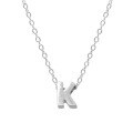 wholesale Metal 925 Silver Plain 26 Letters Pendant Necklace, Ins Luxury Hot-selling Choker-0-39